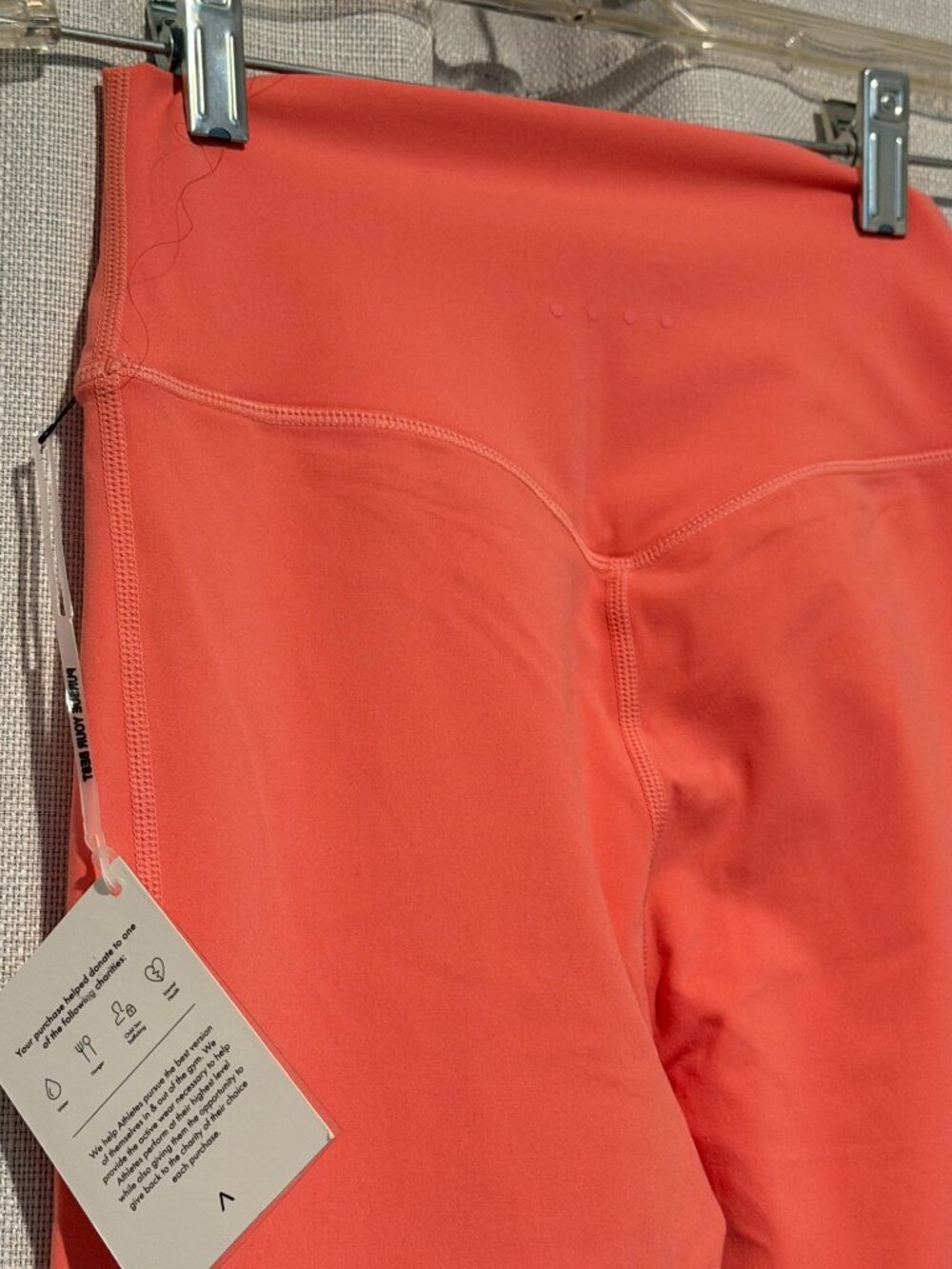 NWT ACTA Wear Evo Leggings Coral Pink Size Small - Picture 2 of 6